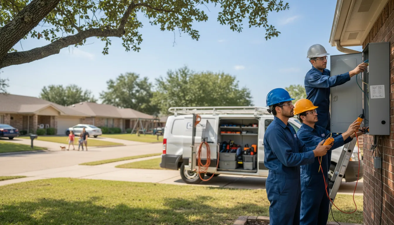 Certified electrician providing emergency electrical services in De Witt, IA
